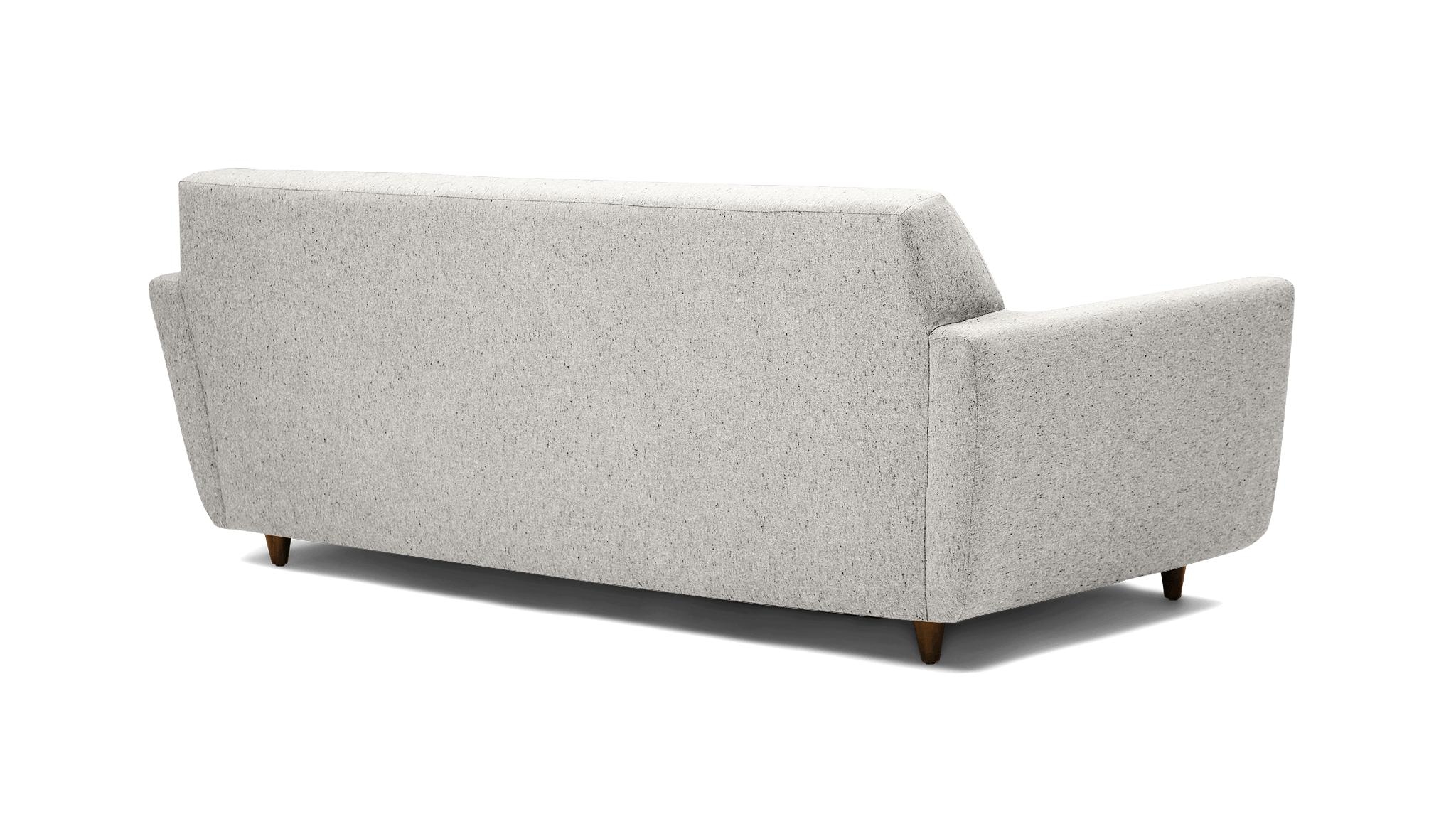 White Hughes Mid Century Modern Sleeper Sofa - Tussah Snow - Mocha - Image 3