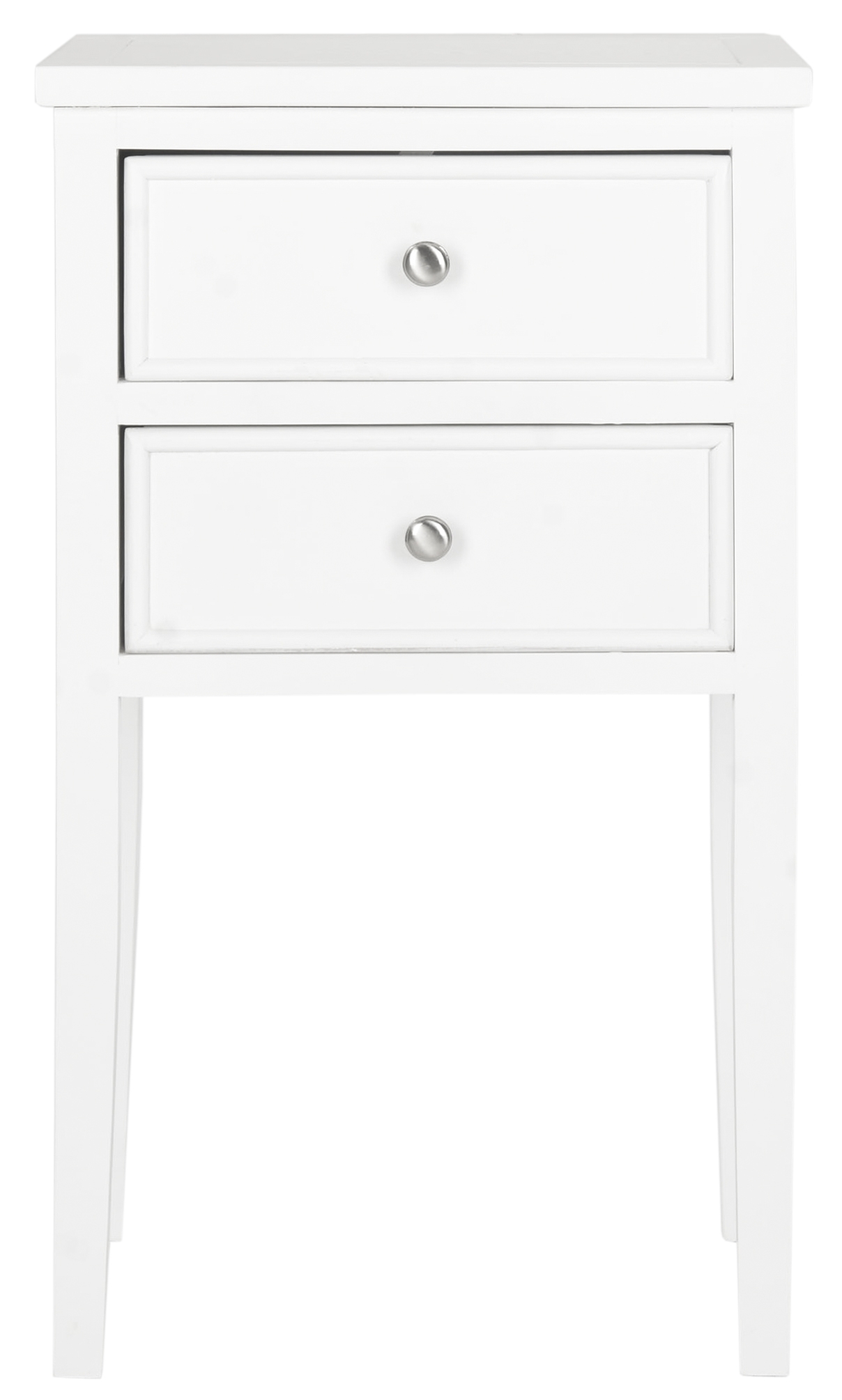 Toby Nightstand With Storage Drawers - White - Arlo Home - Image 0