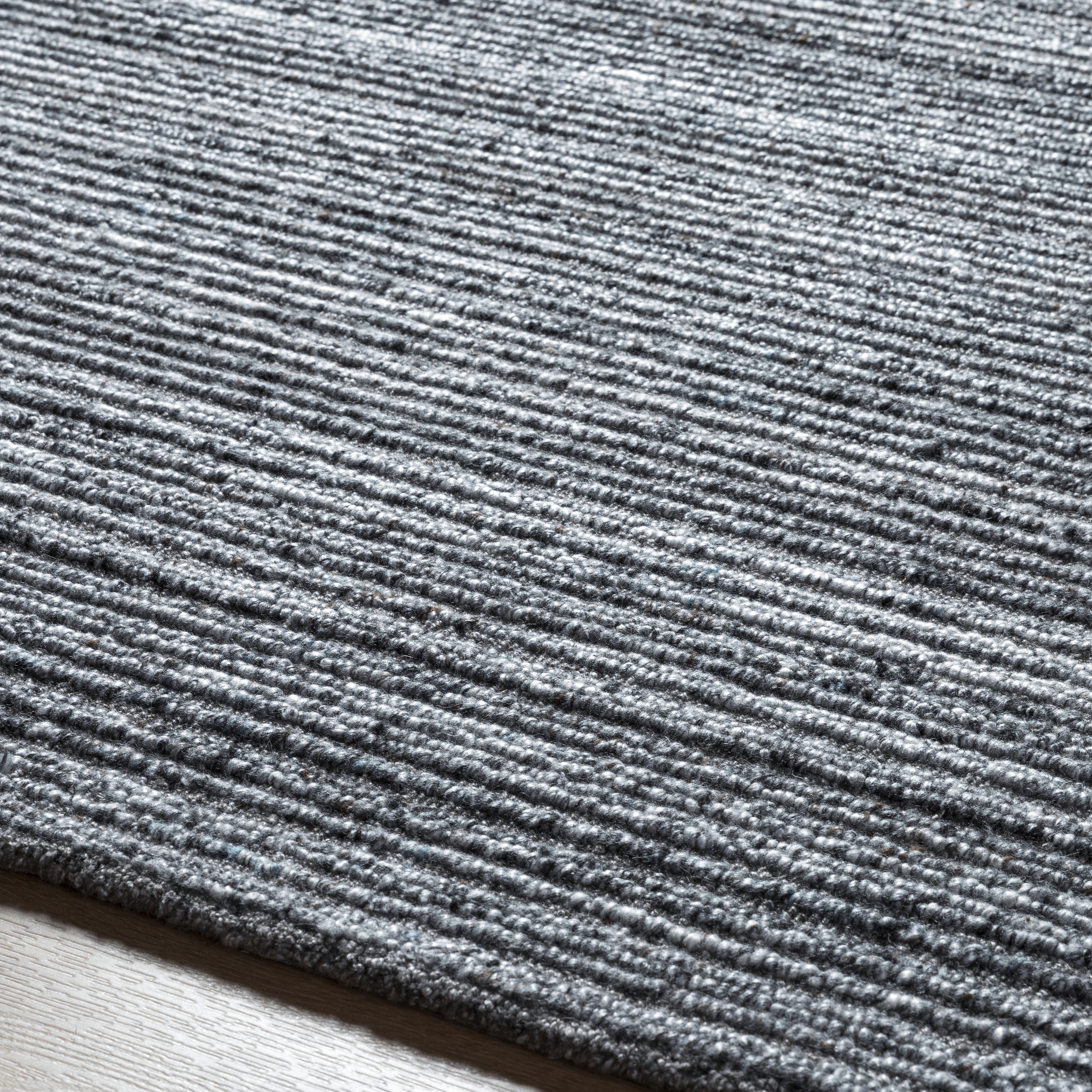 Aubree Black Indoor 12' x 15' Handmade Rug - Image 3