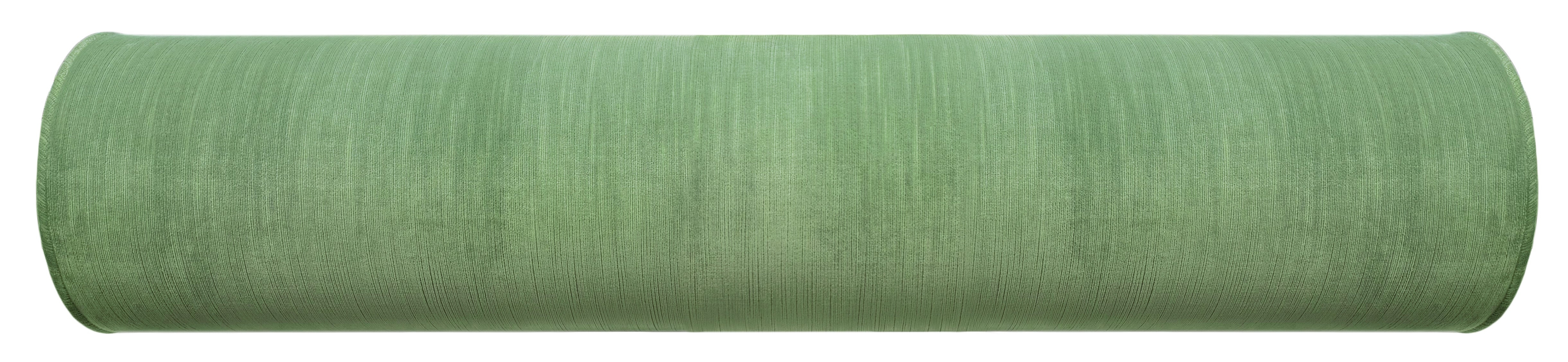 THE BOLSTER :: STRIE VELVET // JADE - BY THE YARD - Image 2
