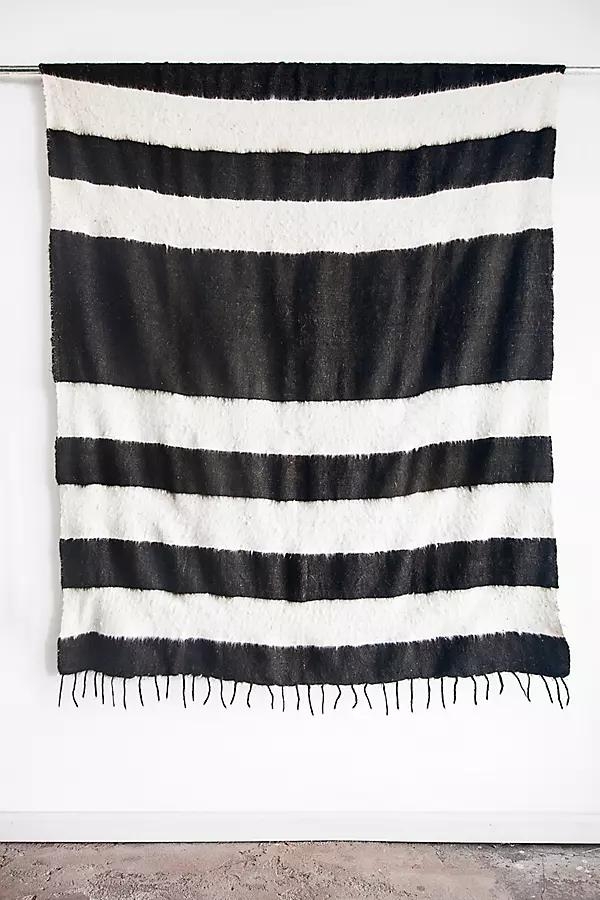 Wide Stripe Modern Momo Blanket - Image 0