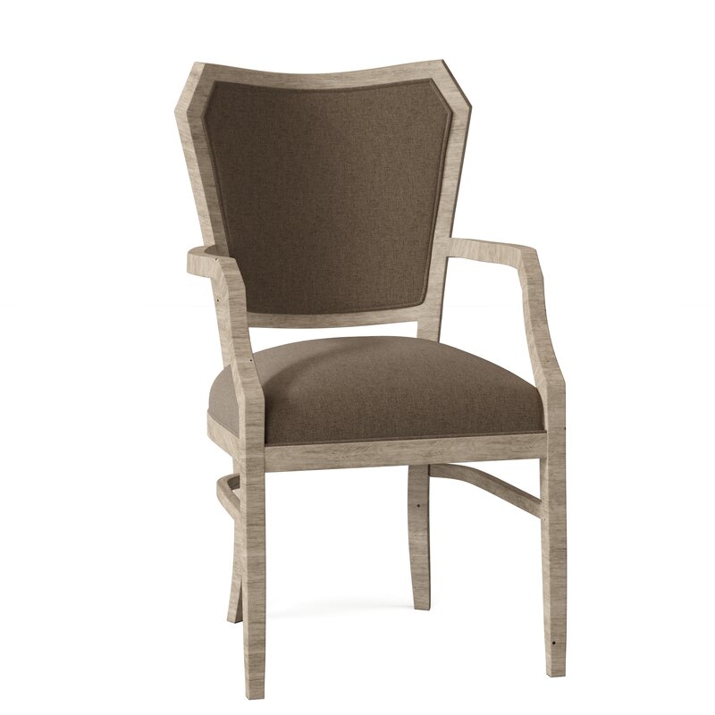 Fairfield Chair Wallace Upholstered King Louis Back Arm Chair - Image 0