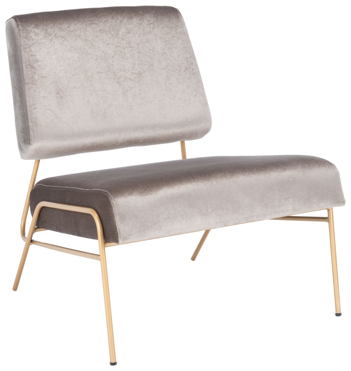 Romilly Velvet Accent Chair - Hazelwood / Gold - Safavieh - Image 6