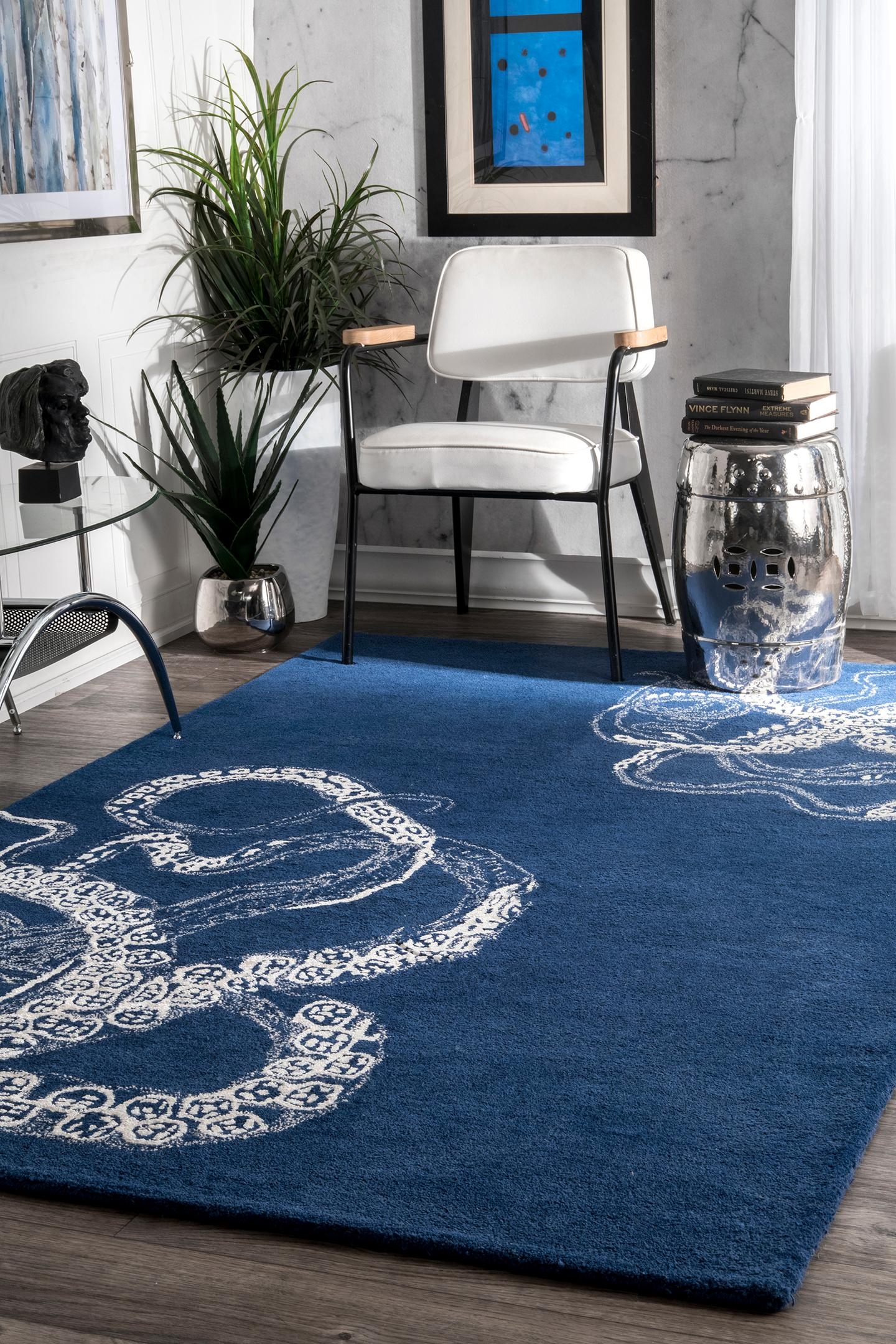  Hand Tufted Octopus Tail Area Rug - Image 0