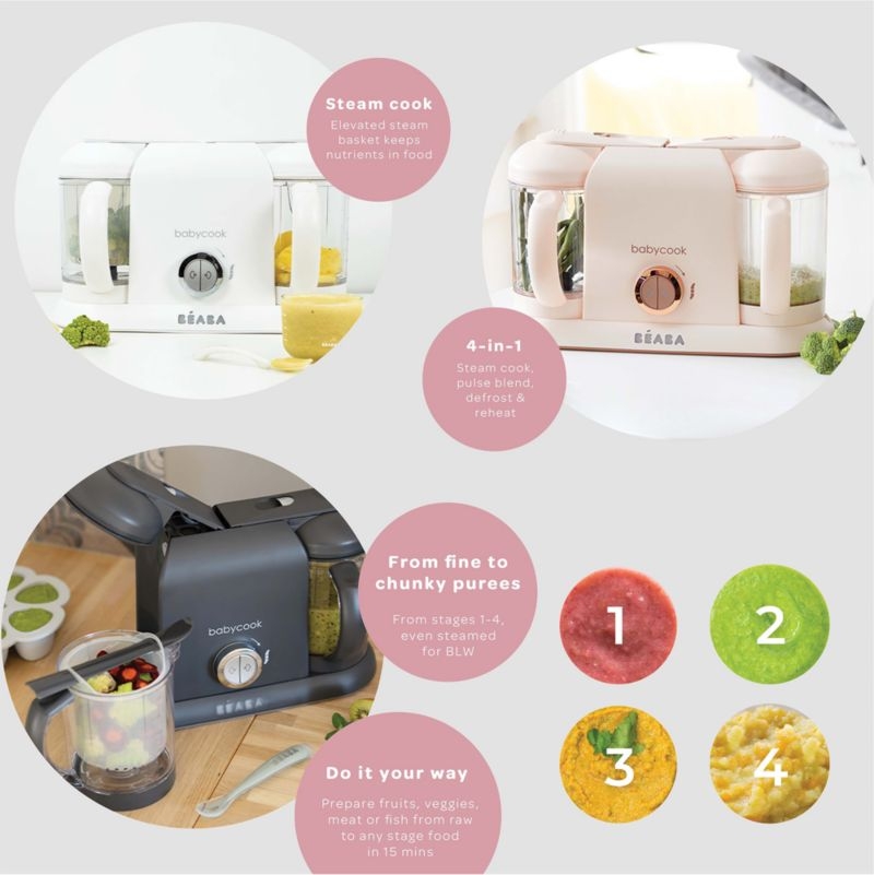 BEABA Babycook® Duo Charcoal Grey Baby Food Maker - Image 5