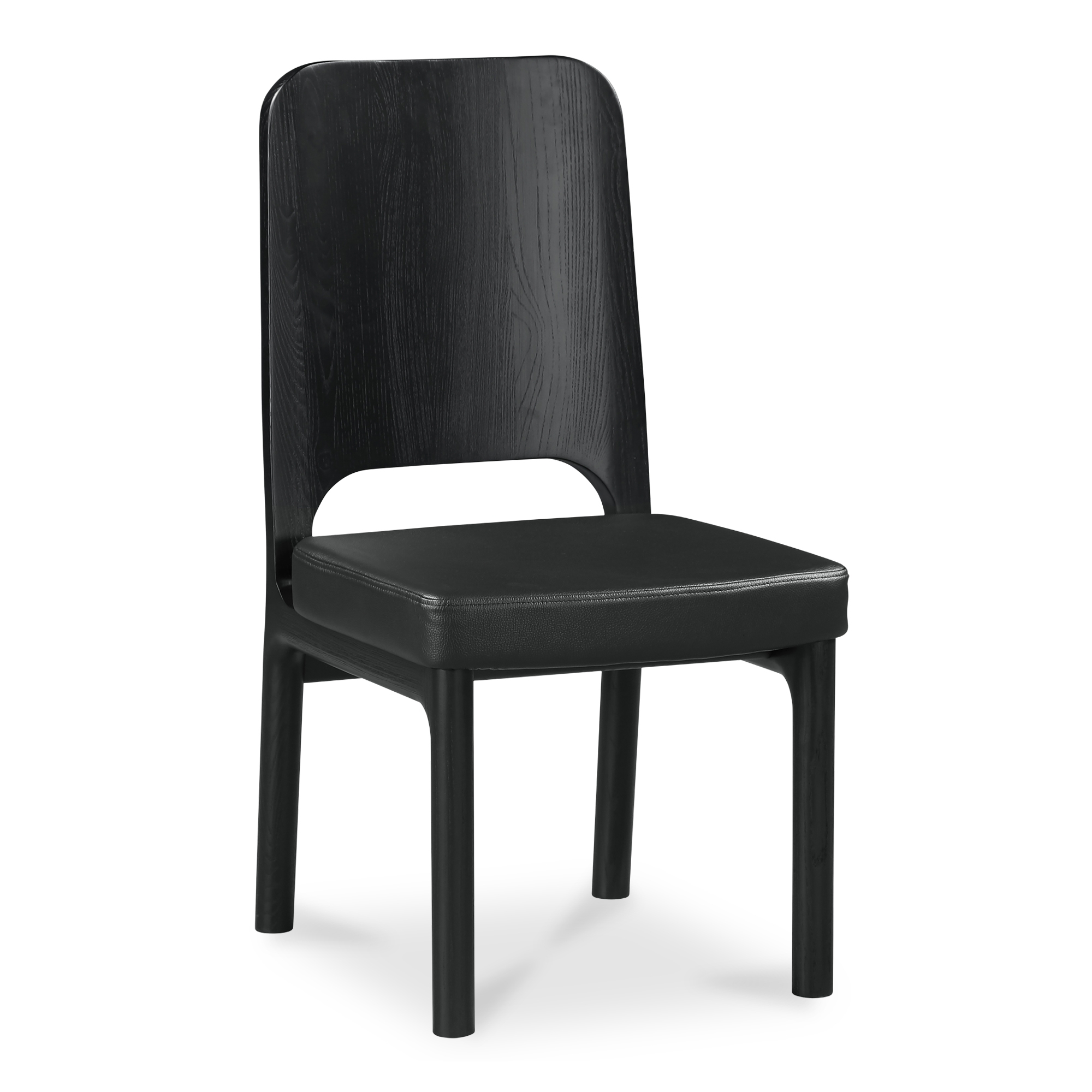 Kerr Dining Chair Vegan Leather Black-Set Of Two - Image 1