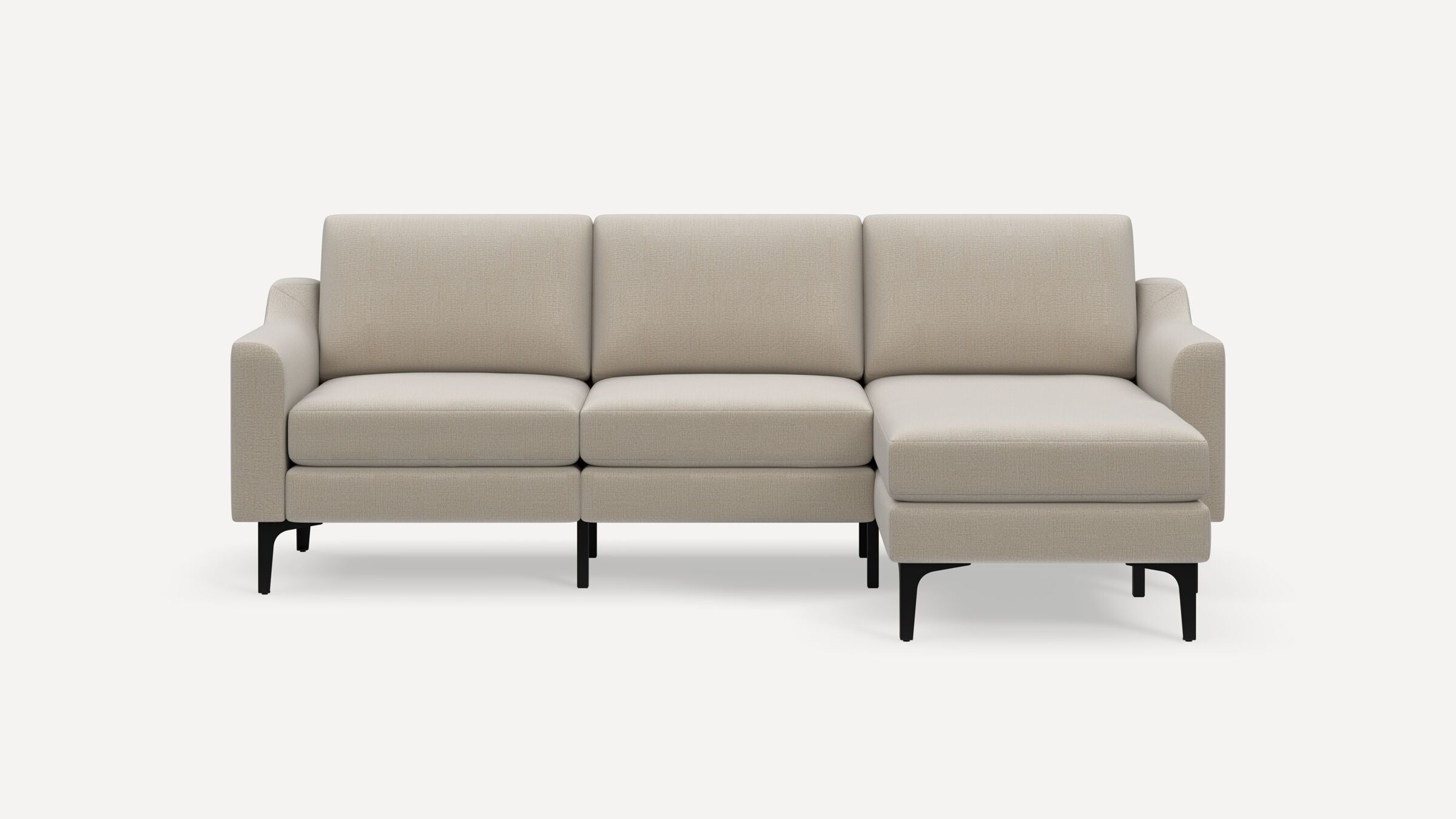 Nomad Sofa Sectional - Georgia Clay - Performance Chenille / Black - Metal / Slope - Image 0