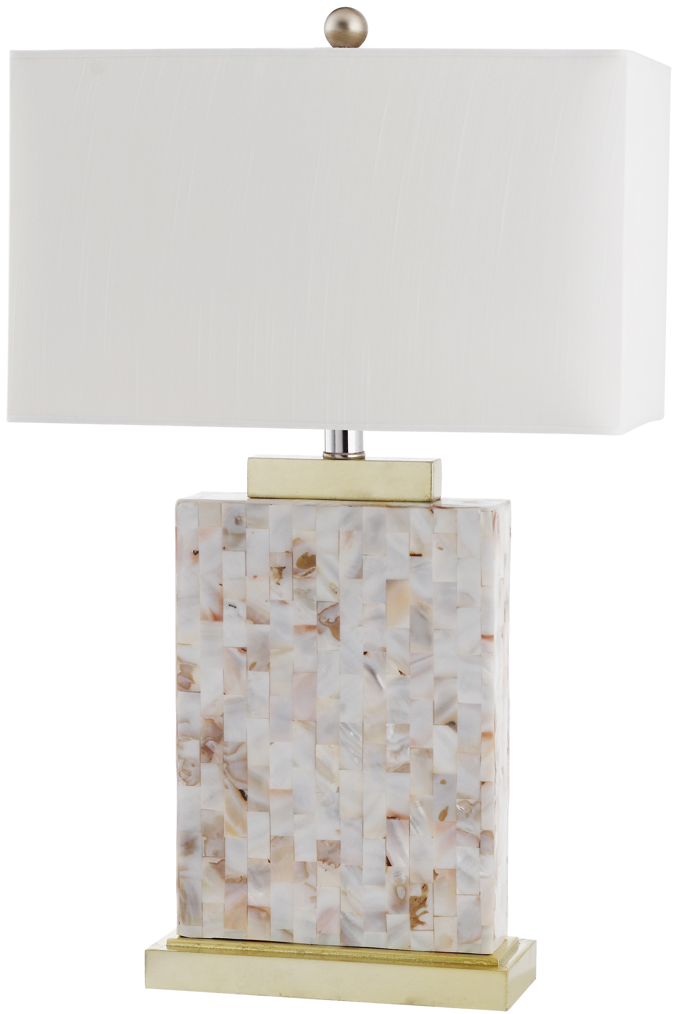 Tory 24.5-Inch H Shell Table Lamp - Cream - Safavieh - Image 0