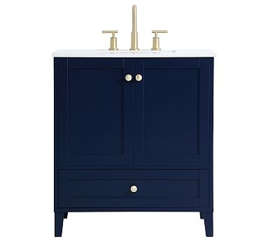 Blue Moro Single Sink Vanity, 30" - Image 0