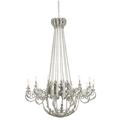 French 12-Light Candle Style Empire Chandelier - Image 0
