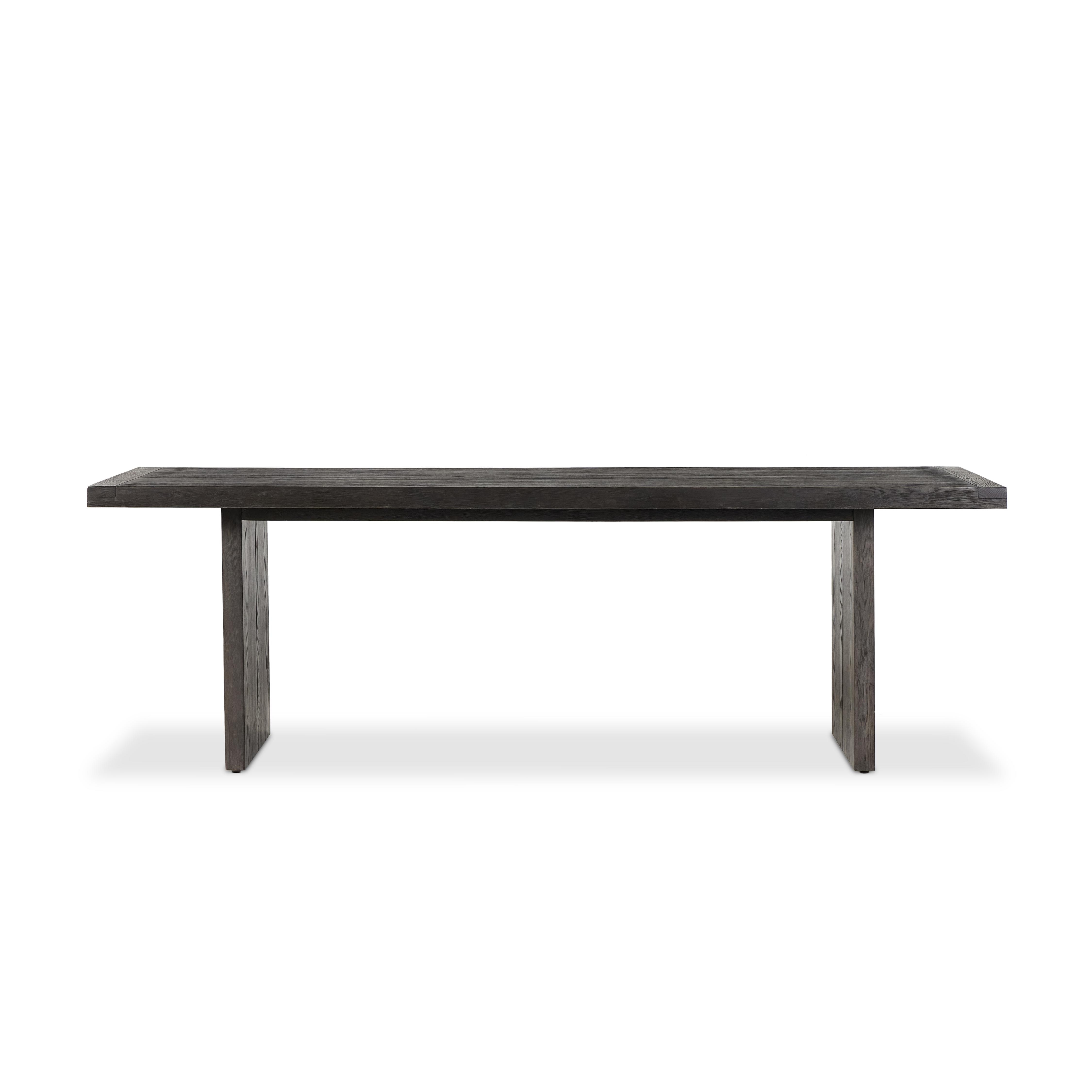 Warby Dining Table 94"-Worn Black Oak - Image 3