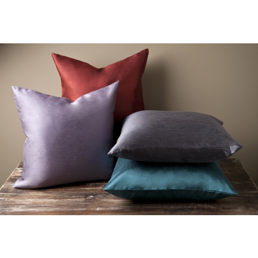 Solid Luxe Throw Pillow, 18" x 18", with poly insert - Image 2