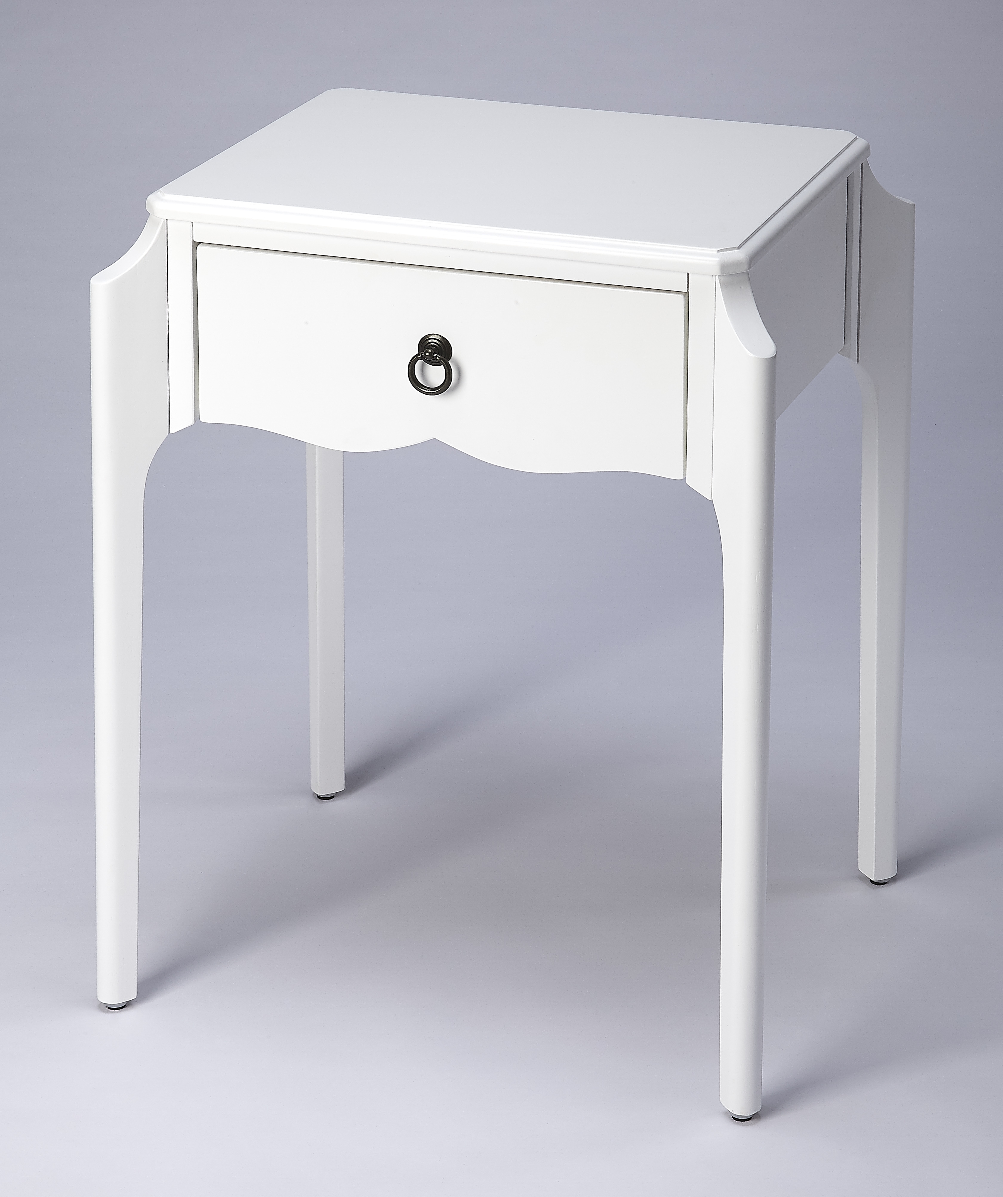 Wilshire Smooth White Nightstand - Image 0