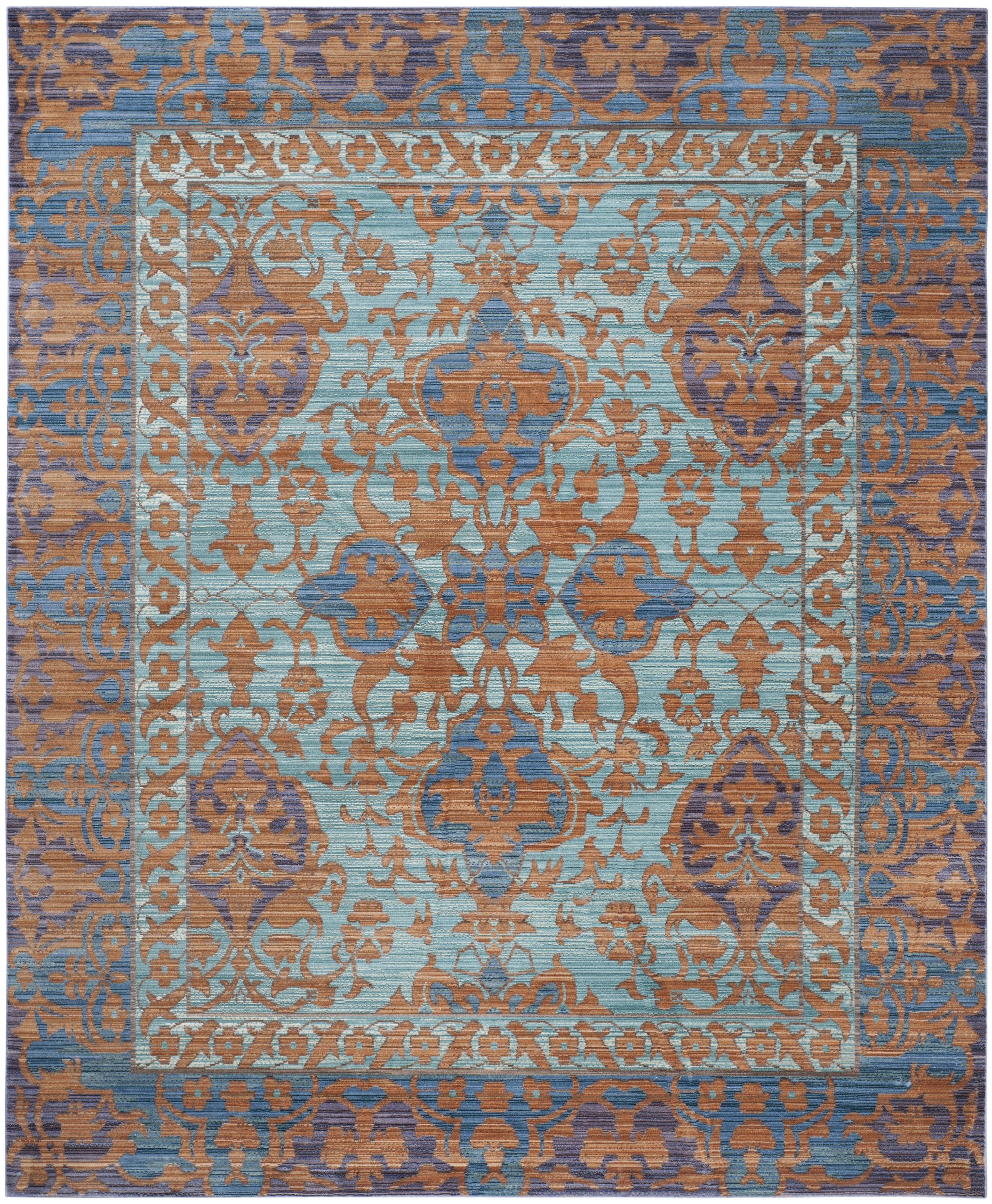 Arlo Home Woven Area Rug, VAL102A, Blue/Gold,  9' X 12' - Image 0