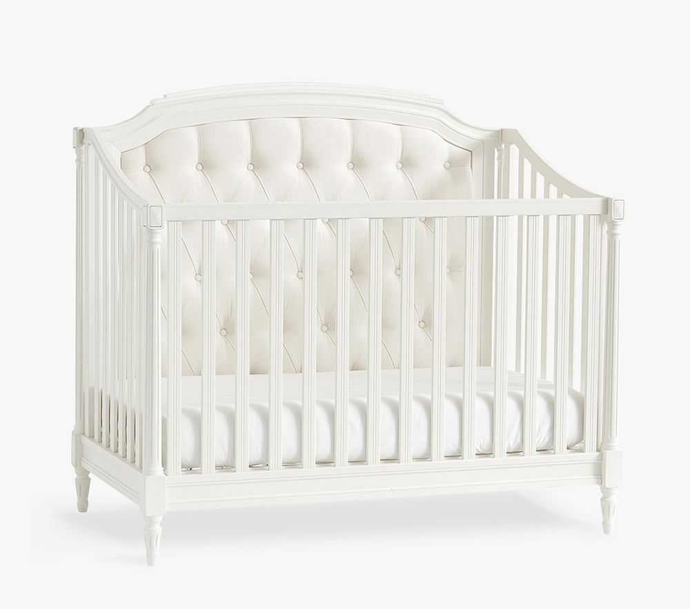 Blythe 3-in-1 Upholstered Convertible Crib, French White, In-Home Delivery - Image 0