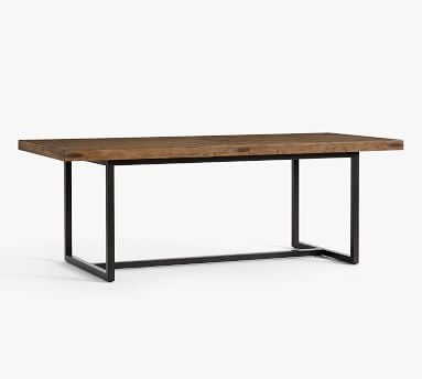 Malcolm Extending Dining Table, Glazed Pine, 86"-122"L - Image 1