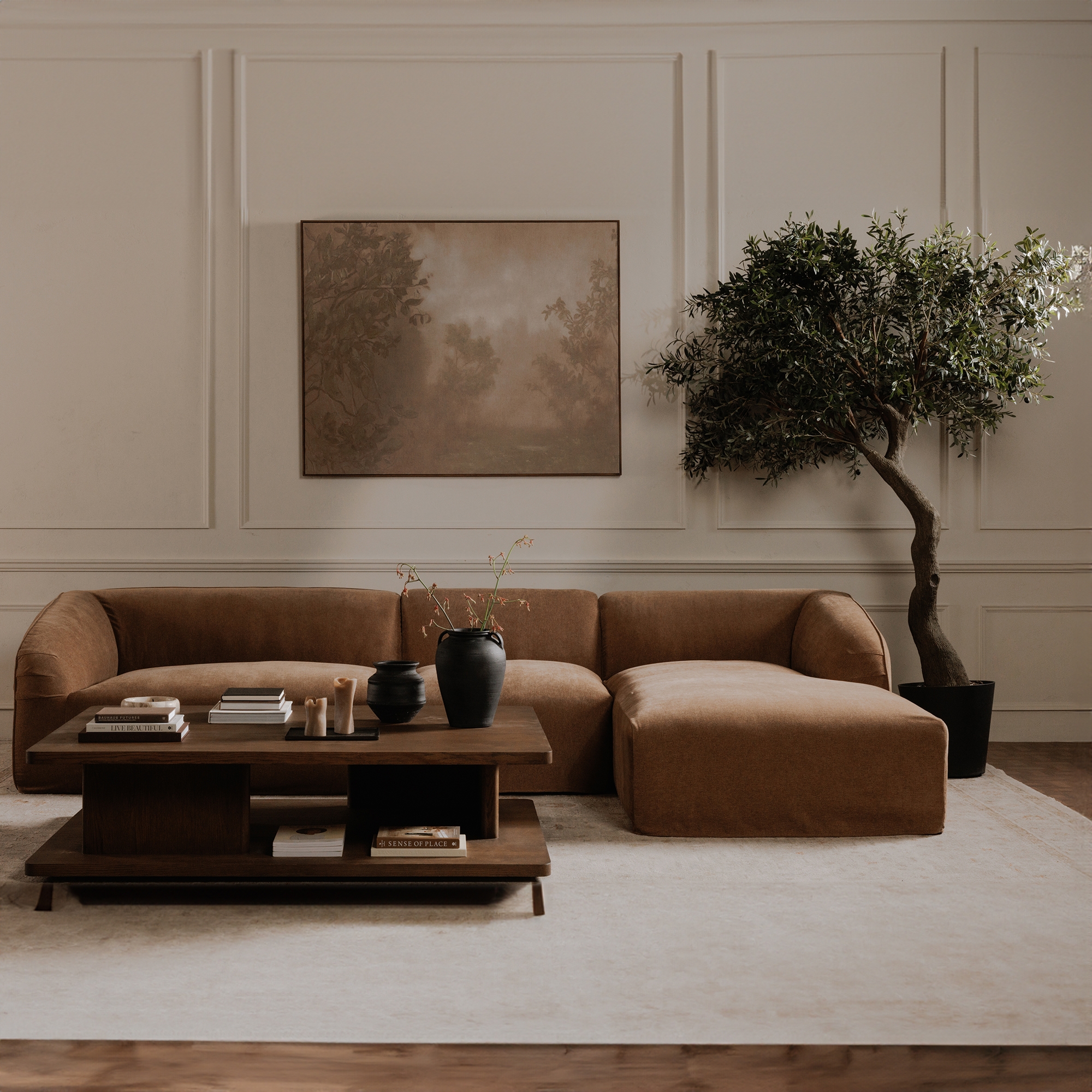 Isla Nook 2 Piece Modular Sectional Right Mocha - Image 6