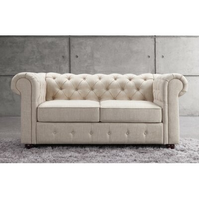 Quitaque Chesterfield 65" Rolled Arm Loveseat - Image 0
