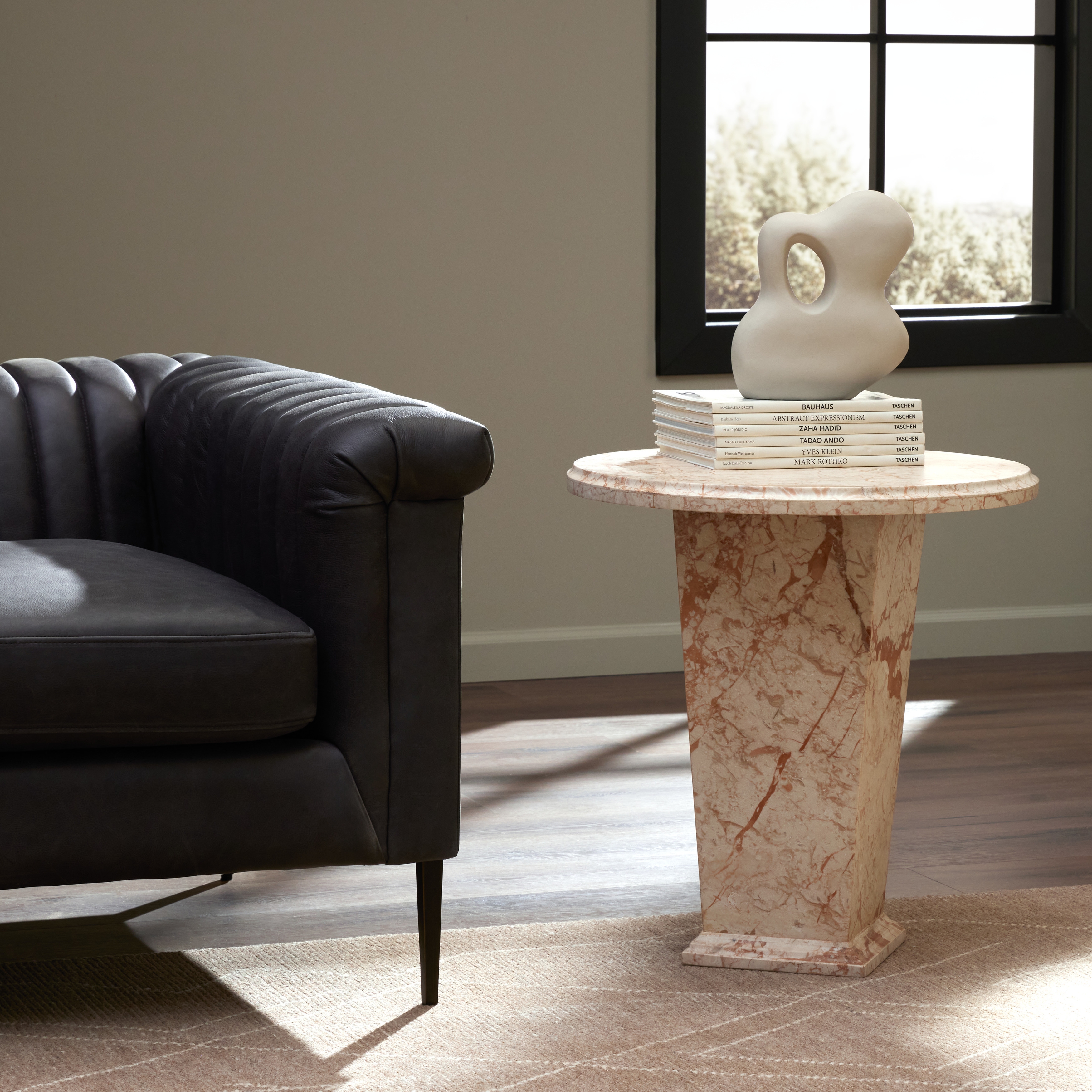 Eslo End Table-Desert Taupe Marble - Image 9