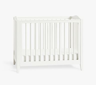 Emerson Convertible Crib & Beautyrest Supreme Mattress Set, Simply White, UPS - Image 0