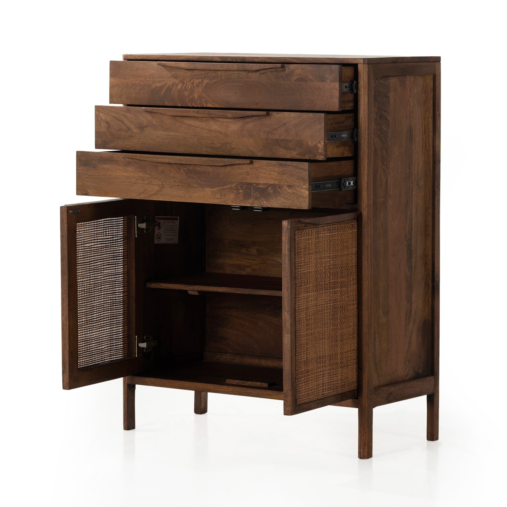 Sydney Tall Dresser - Brown Wash - Image 4