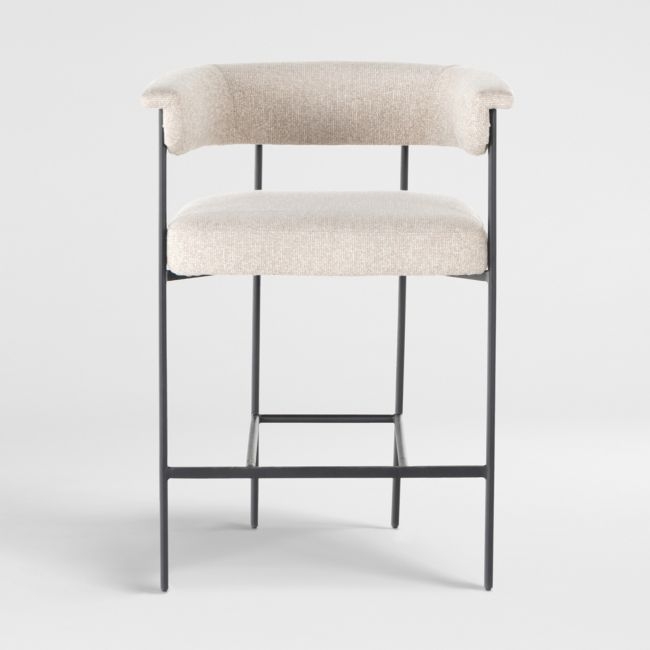 Sutter Beige Bouclé Counter Stool - Image 0