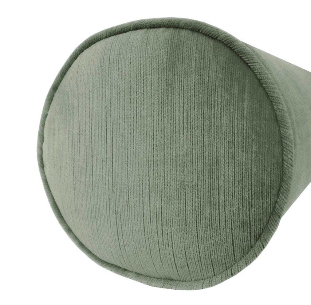 THE BOLSTER :: STRIE VELVET // PATINA - TWIN // 9" X 24" - Image 1