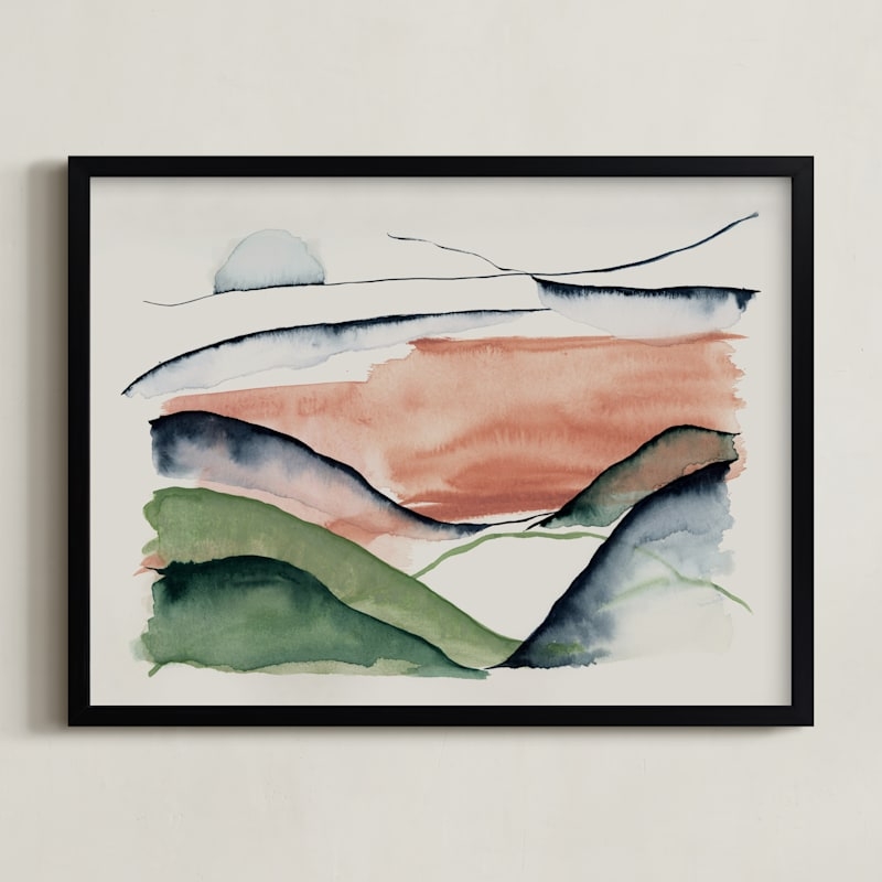 Abstract Sunrise In The Hills Limited Edition Fine Art Print 2 - Image 0
