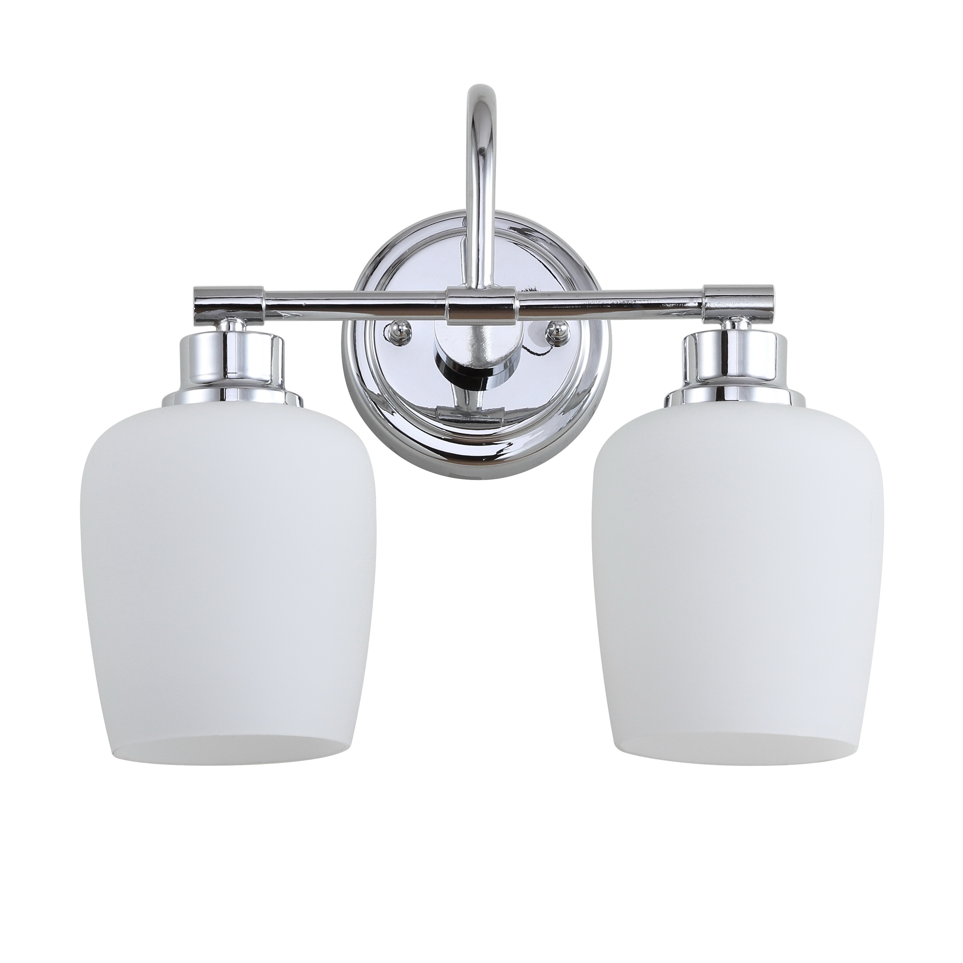 Rayden Two Light Bathroom Sconce - Iron/White Frosted Glass - Arlo Home - Image 0