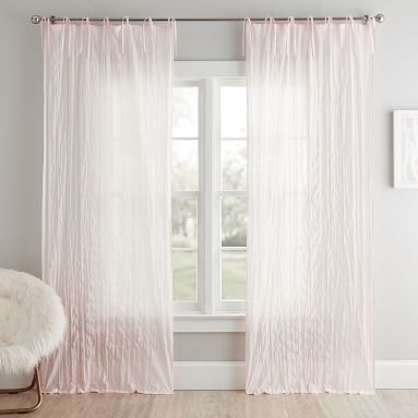 Twisted Sheer Curtain Panel, 84", Blush - Image 2