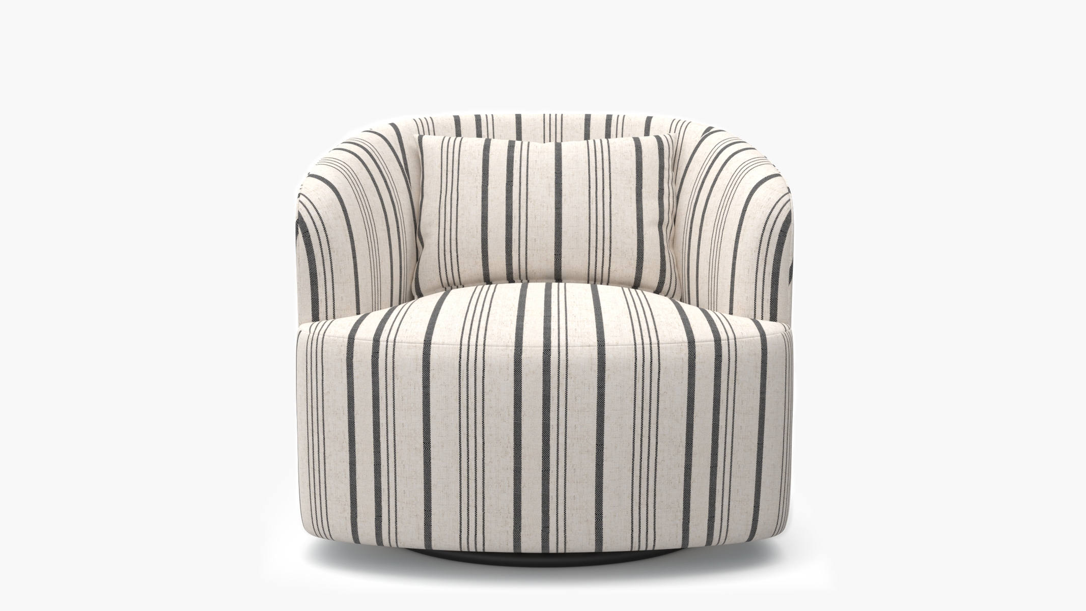 Deco Swivel Chair, Black Market Stripe - Image 0