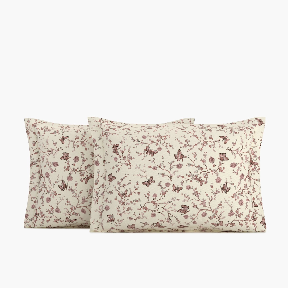 Organic Cotton Shams, Vintage Pink Mariposa, Standard - Image 0