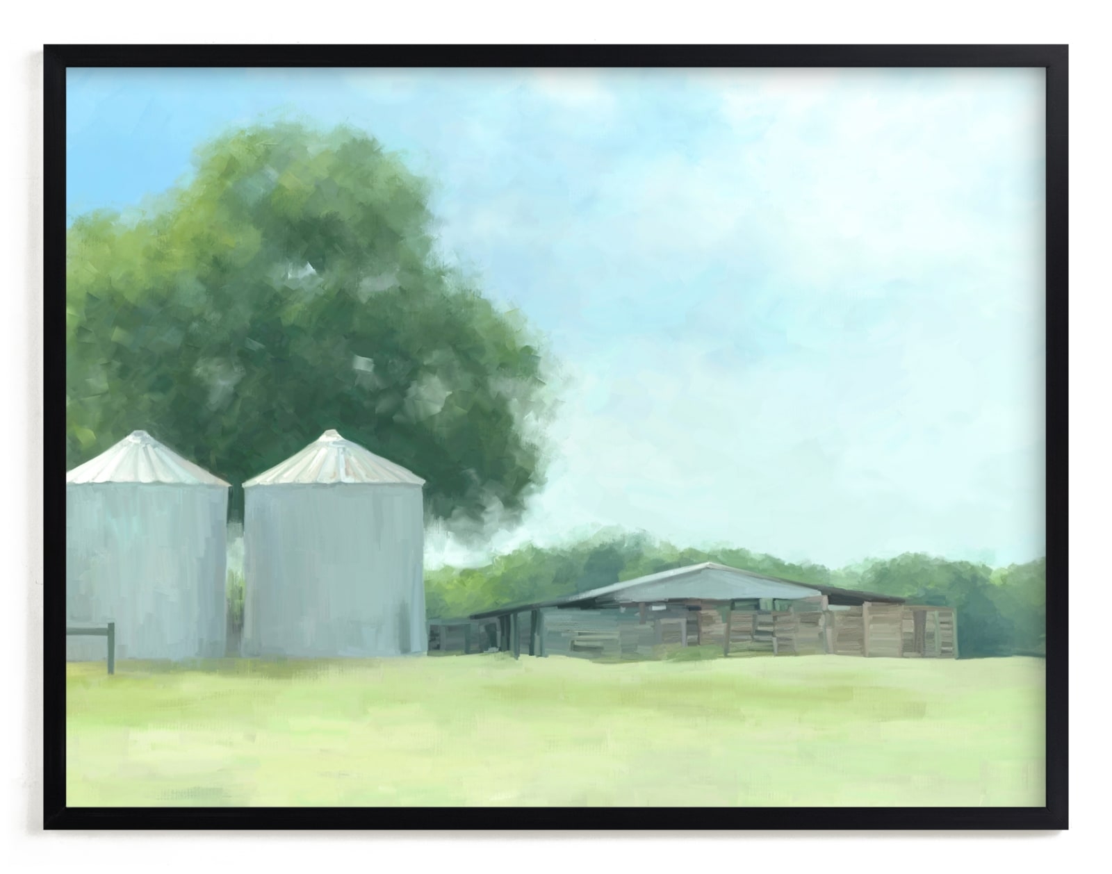 Two Silos Limited Edition Fine Art Print 2 - Image 0
