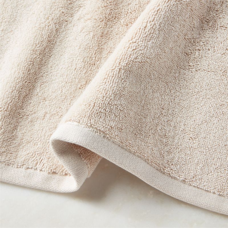 Kalani Organic Cotton Sand Solid Bath Towel - Image 1