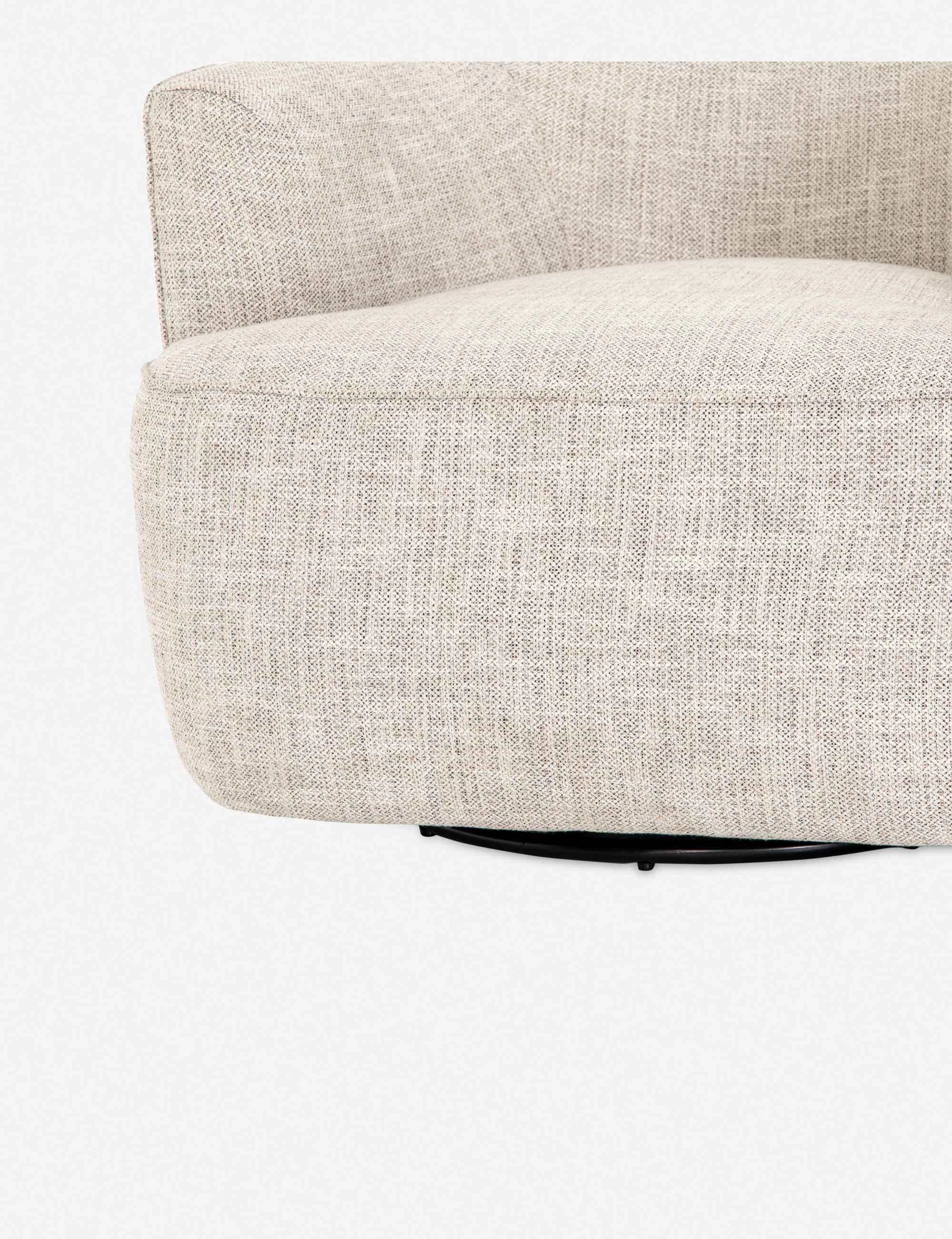 Iona Swivel Chair, Brazos Dove - Image 7