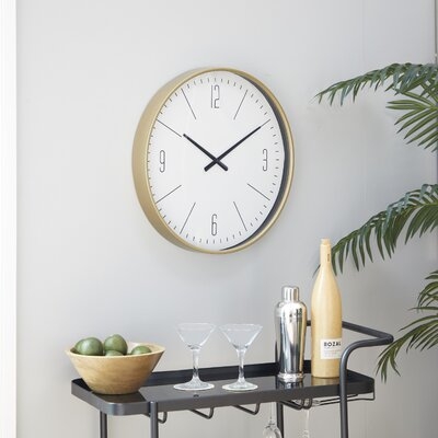 Gaille 18.87" Wall Clock, gold - Image 0