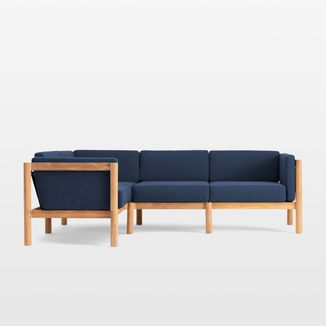 Neighbor ™ Haven Navy Blue 4-Piece Outdoor Sectional Sofa - Image 0