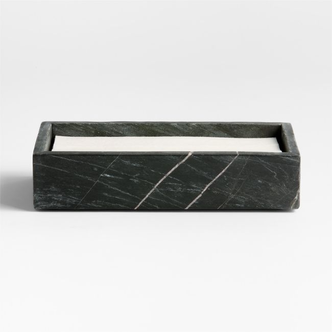Bleecker Black Marble Napkin Holder - Image 0