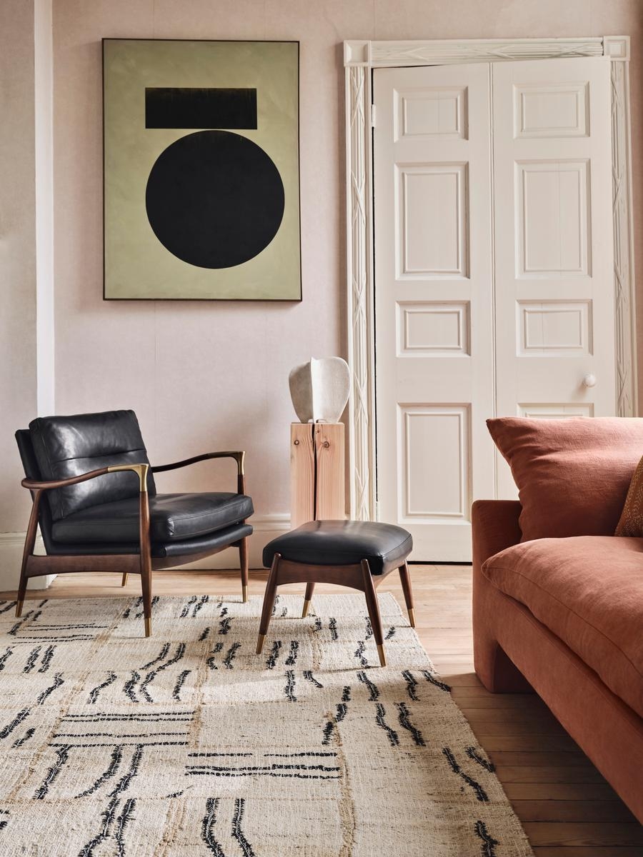 Theodore Armchair, Leather, Black, US - Image 0