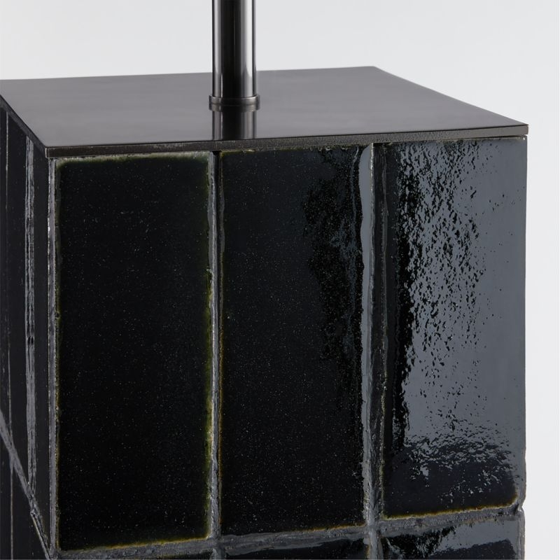 Vista Ceramic Tile Black Table Lamp - Image 1