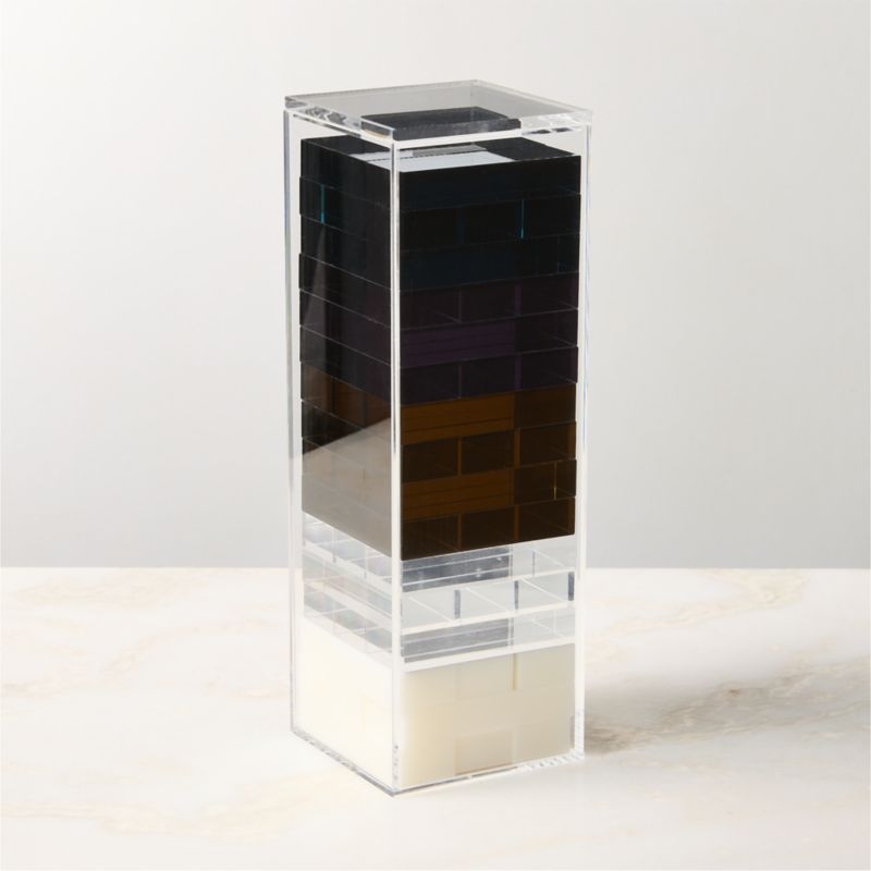 Multi Colored Acrylic Tumbling Tower Game - Image 3