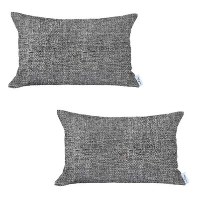 Boho-Chic Lumbar Decorative Houndstooth Jacquard Pillow Covers Set Of 2 Pcs - Image 0