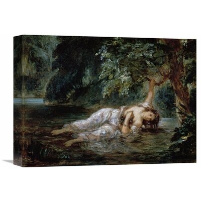 'Death of Ophelia' by Eugene Delacroix Painting Print on Wrapped Canvas - Image 0
