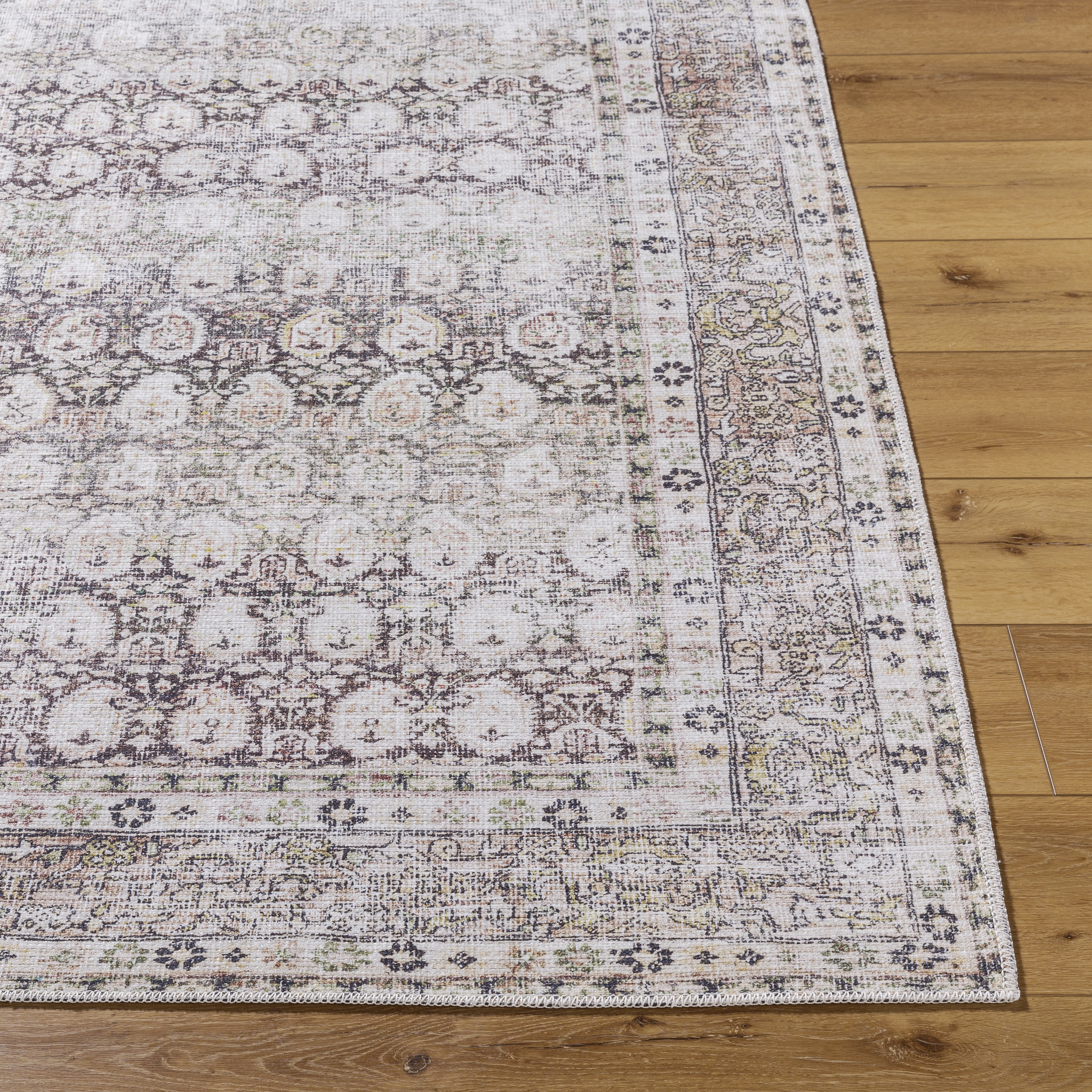 Lorelai Gray Indoor 6'7" x 9' Machine Woven Rug - Image 1