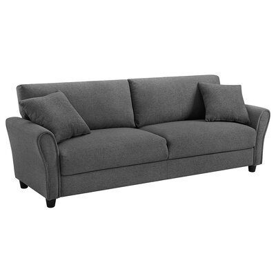 Basima 85.43" Wide Rolled Arm Sofa - Image 0