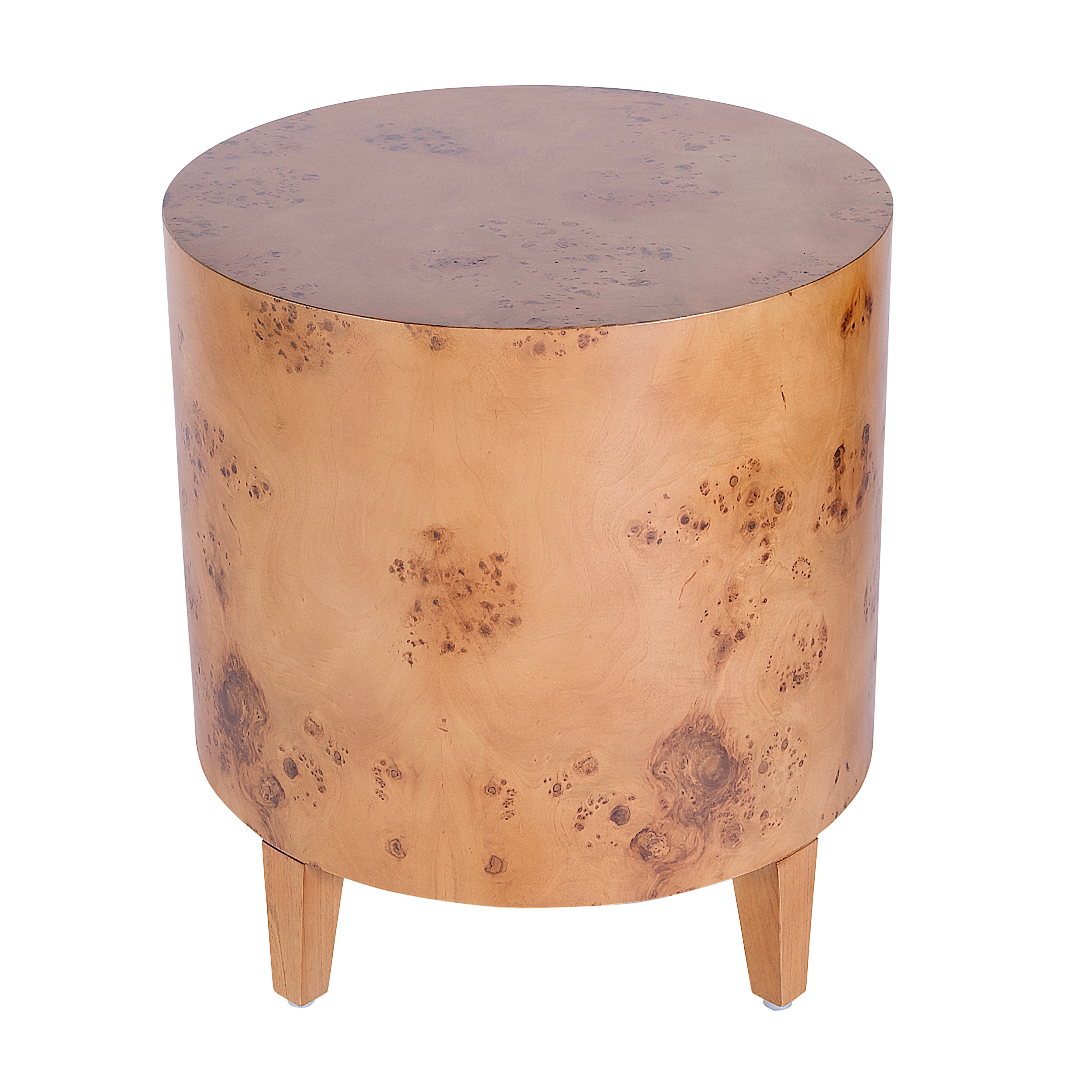 Billie Traditional Burl End Table - Image 0