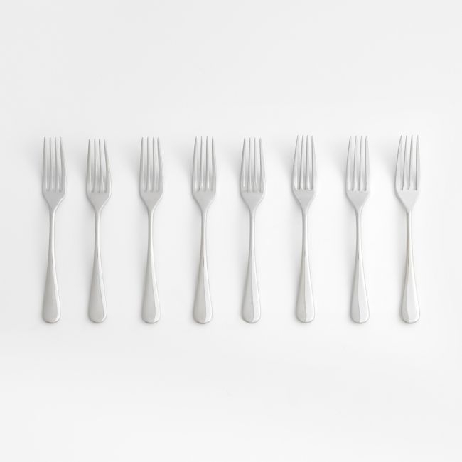 Caesna Mirror Dinner Forks, Set of 8 - Image 0