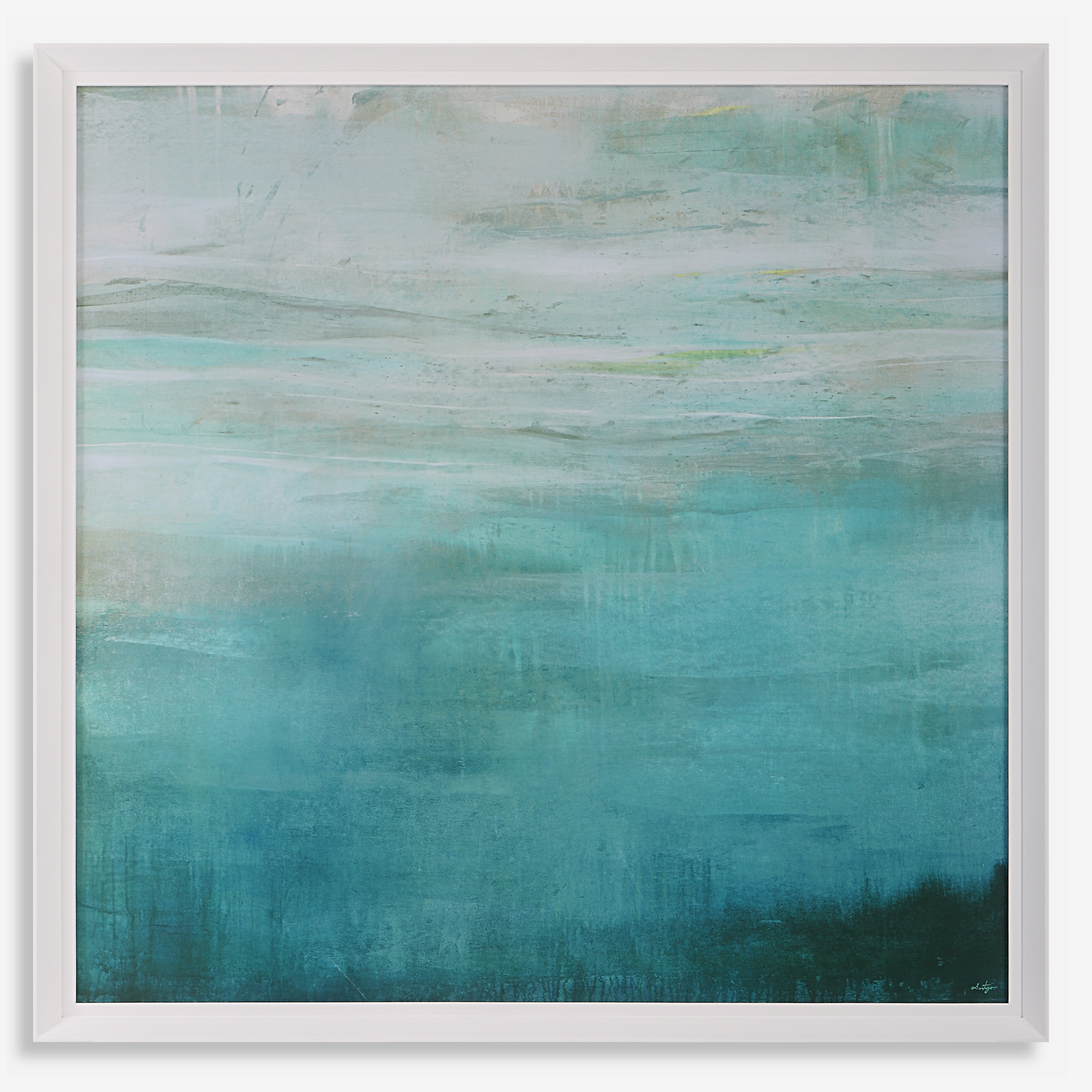 Cancun Teal Framed Print - Image 0