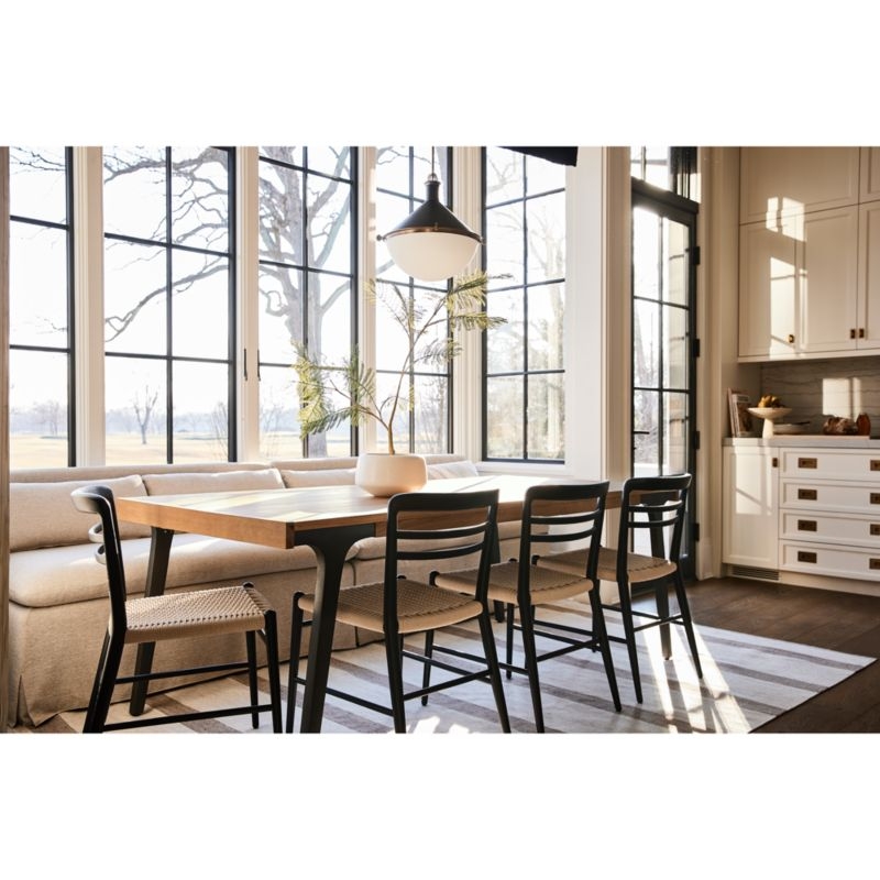 Lakin 81"-119" Teak Extendable Dining Table - Image 4