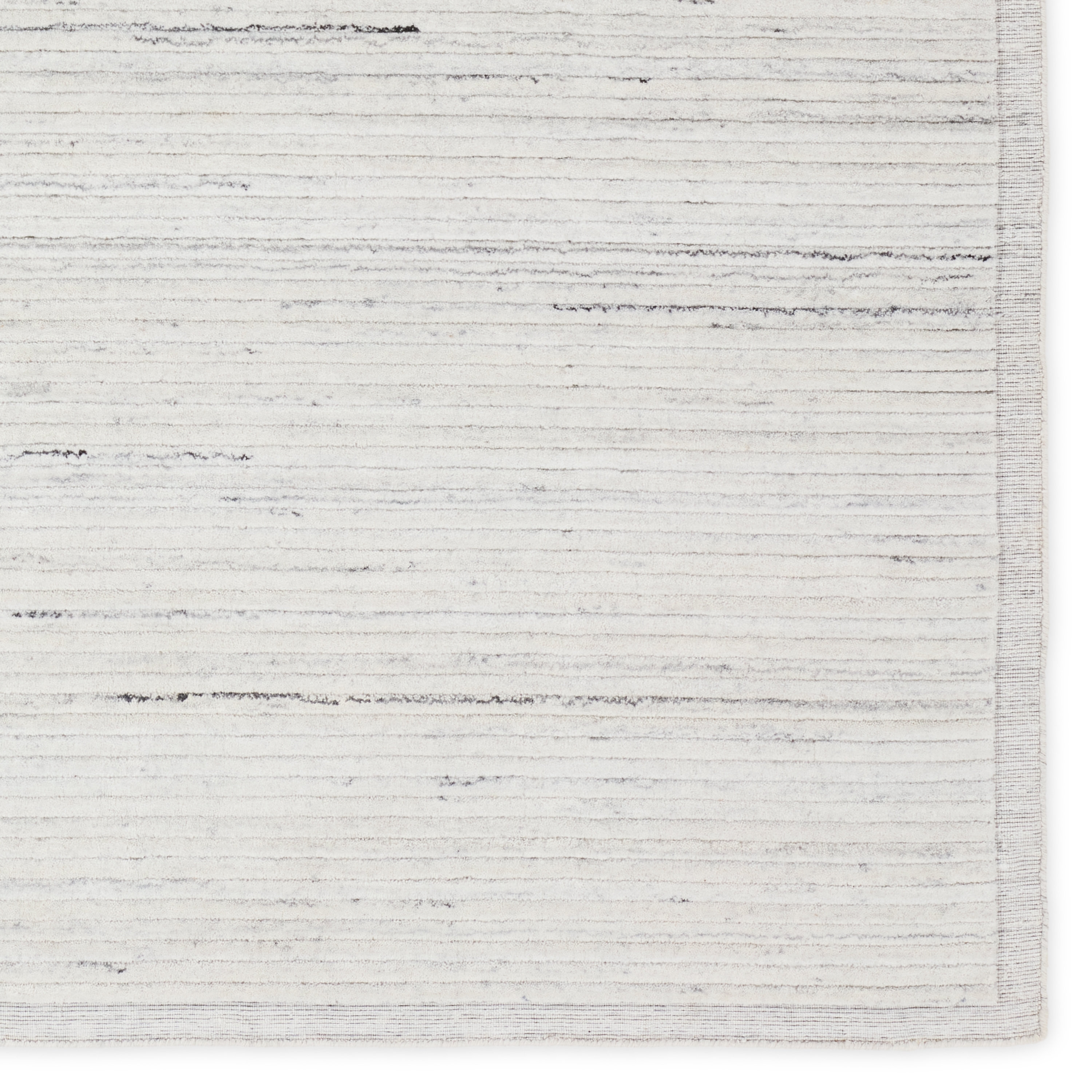 Vayda Handmade Indoor/Outdoor Solid Ivory/ Gray Area Rug (9'X12') - Image 3